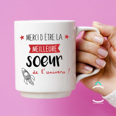 Mug – Merci d’être la meilleure sœur de l’univers!