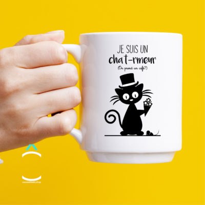 Mug – Je suis un chat-rmeur. On prend un café?