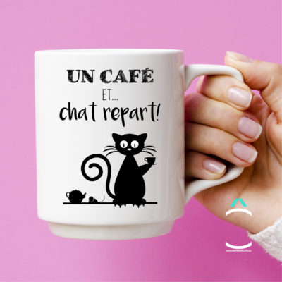 Mug – Un café et chat repart!
