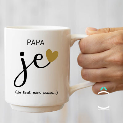 Mug – Papa, je t’aime de tout mon coeur