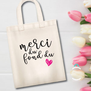 Tote-bag – Merci du fond du coeur