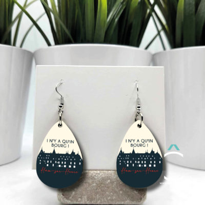 Boucles d’oreilles – I n’y a qu’in bourg!