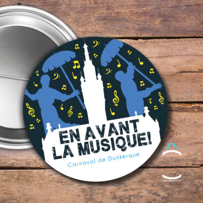 Badge – En avant la musique – Carnaval de Dunkerque