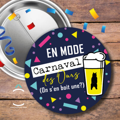 Badge – En mode carnaval des Ours