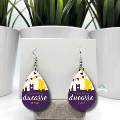 Boucles d’oreilles – Je peux pas, j’ai Ducasse d’Ath