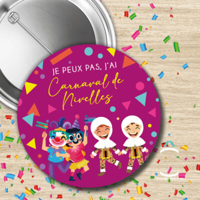 Badge – Je peux pas, j’ai Carnaval de Nivelles