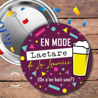 Badge – En mode Laetare de La Louvière