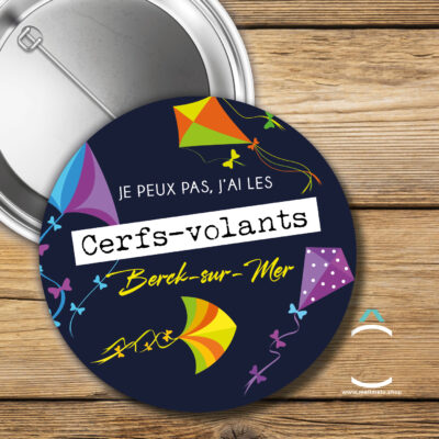 Badge – Je peux pas, j’ai les cerfs-volants