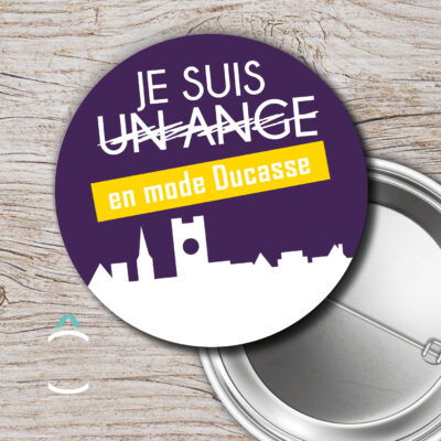 Badge – Je suis un ange en mode ducasse
