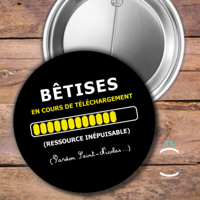 Badge – Bêtises en cours de téléchargement