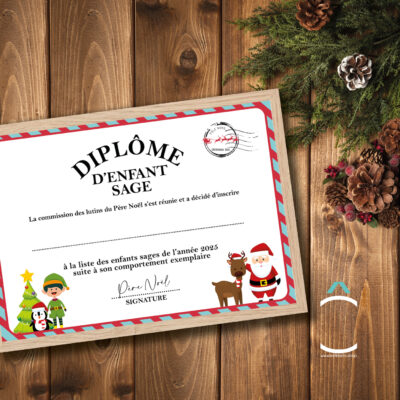 Cadre – Diplôme d’enfant sage