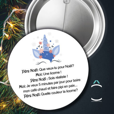 Badge – Une licorne