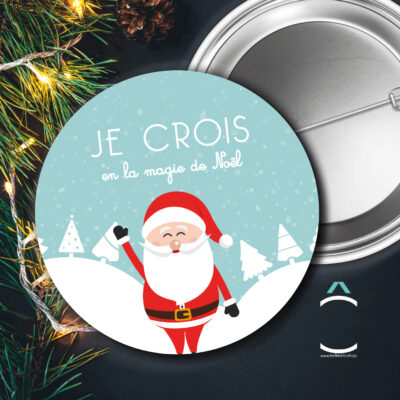 Badge – Je crois en la magie de Noël