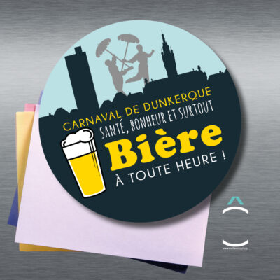 Magnet – Santé, bonheur et bière à toute heure!