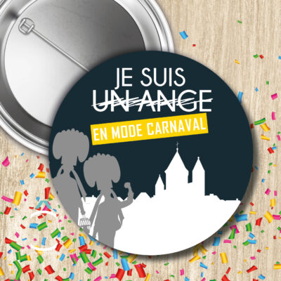 Badge – Je suis (un ange) en mode carnaval