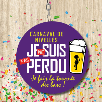 Porte-clés – Je ne suis pas perdu, je fais la tournée des bars