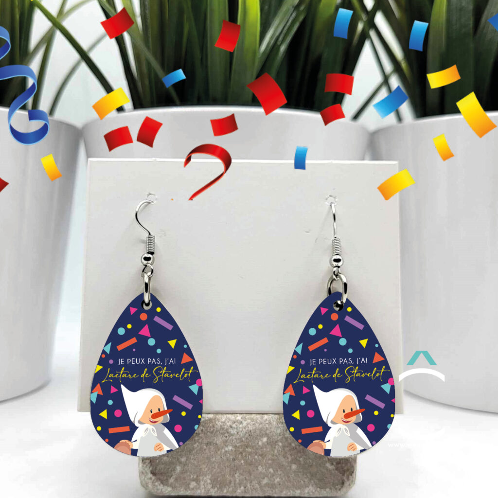 Nos boucles d'oreilles pour le Laetare de Stavelot