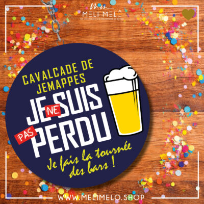 Porte-clés décapsuleur – Je ne suis pas perdu, je fais la tournée des bars