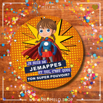 Porte-clés décapsuleur – Je suis de Jemappes. Et toi? C&rsquo;est quoi ton super-pouvoir?