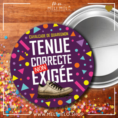 Badge – Tenue correcte non-exigée