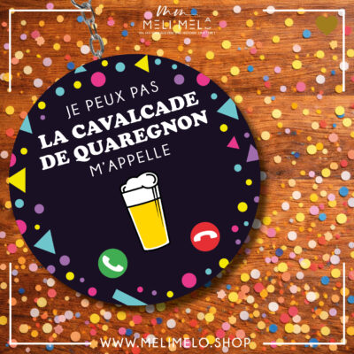 Porte-clés décapsuleur – Je peux pas, la Cavalcade de Quaregnon m&rsquo;appelle