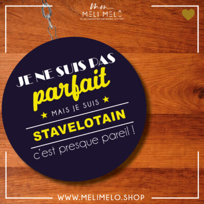 Porte-clés décapsuleur – Je ne suis pas parfait mais je suis stavelotain