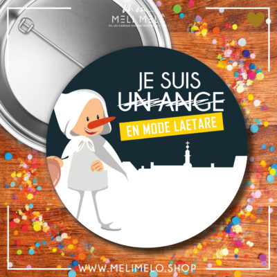 Badge – Je suis (un ange) en mode Laetare