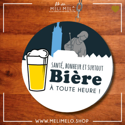 Porte-clés décapsuleur – Santé, bonheur et bière à toute heure