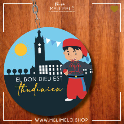 Porte-clés décapsuleur – El Bon Dieu est thudinien