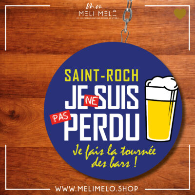 Porte-clés décapsuleur – Je ne suis pas perdu, je fais la tournée des bars